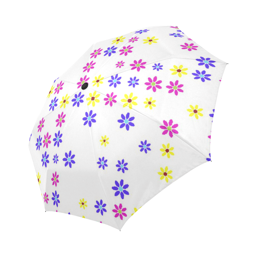 Floral Fabric 2A Auto-Foldable Umbrella (Model U04)