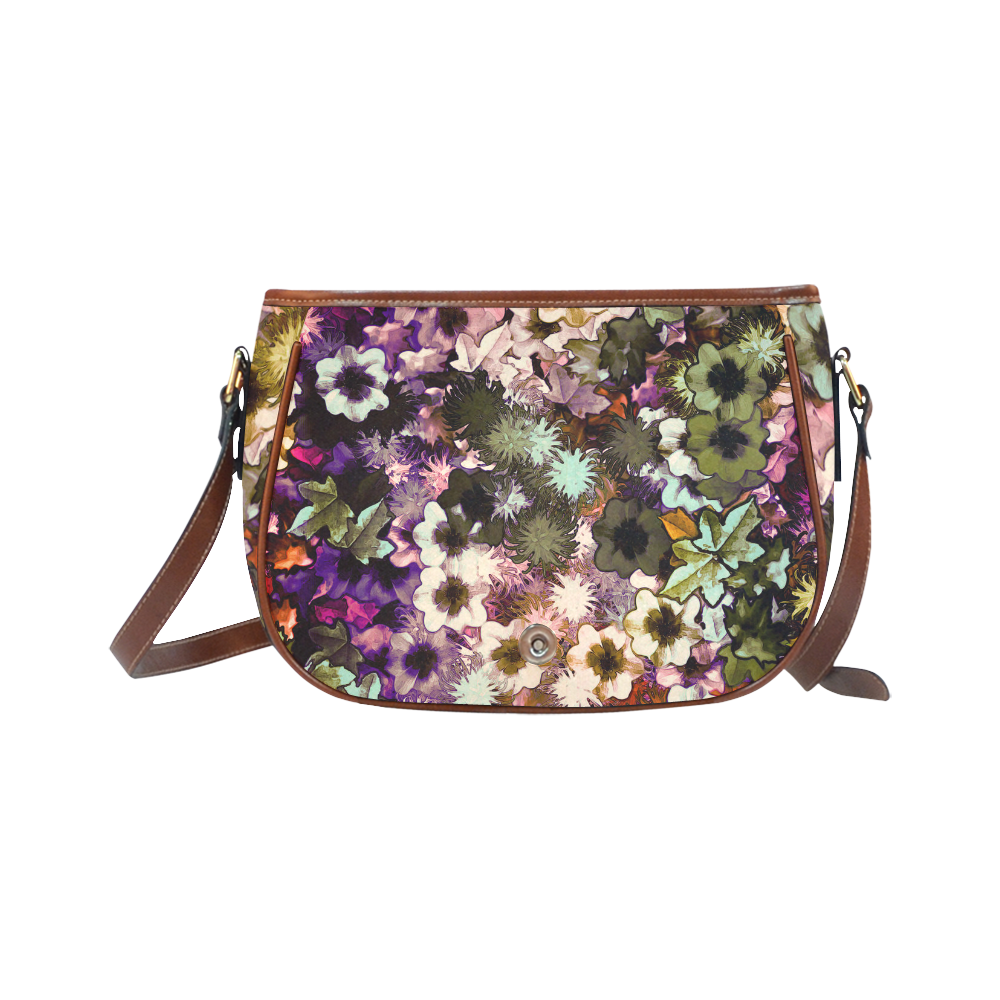 My Secret Garden #3 Night - Jera Nour Saddle Bag/Small (Model 1649) Full Customization