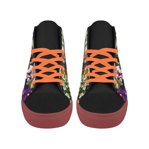 My Secret Garden #3 Night - Jera Nour Aquila High Top Microfiber Leather Women's Shoes (Model 032)