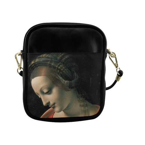 Madonna Litta Leonardo da Vinci Portrait Sling Bag (Model 1627)