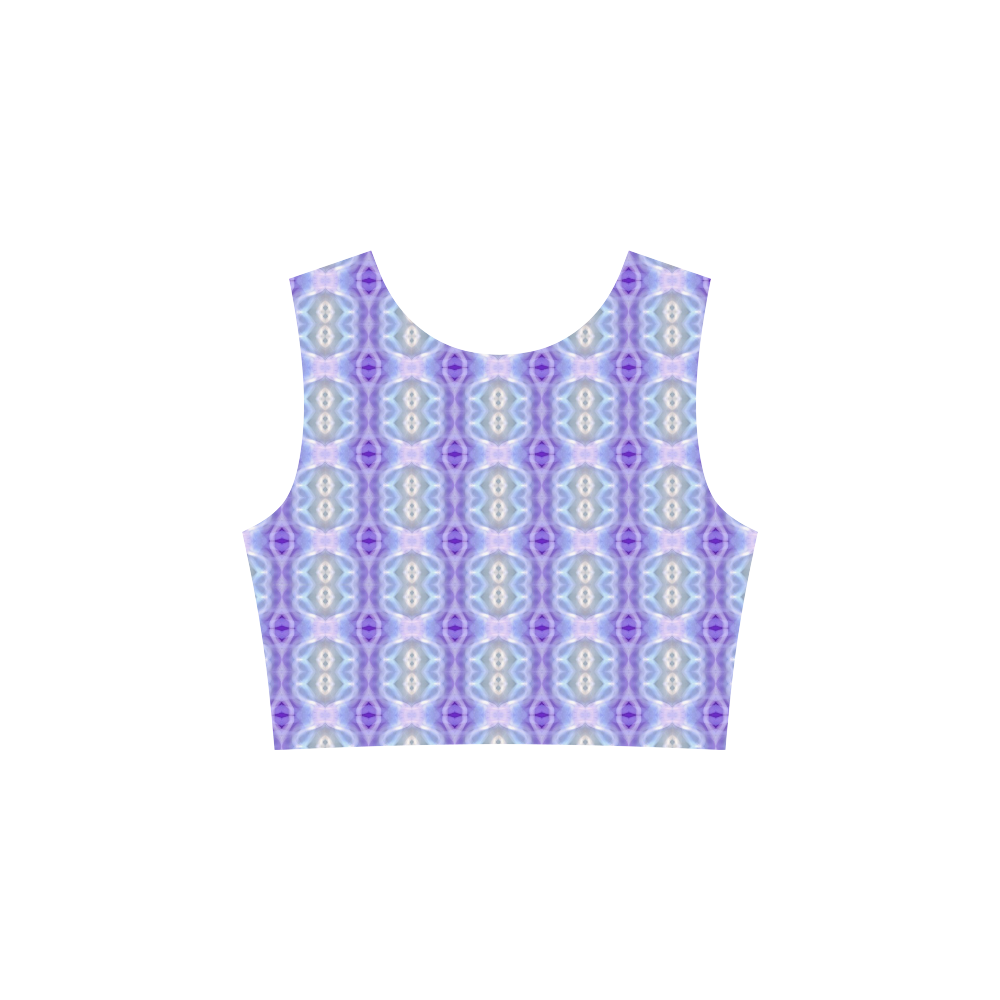Light Blue Purple White Girly Pattern 3/4 Sleeve Sundress (D23)