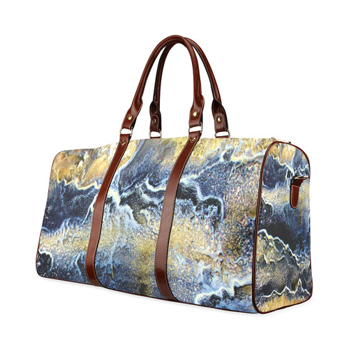 Space Universe Marbling Waterproof Travel Bag/Small (Model 1639)