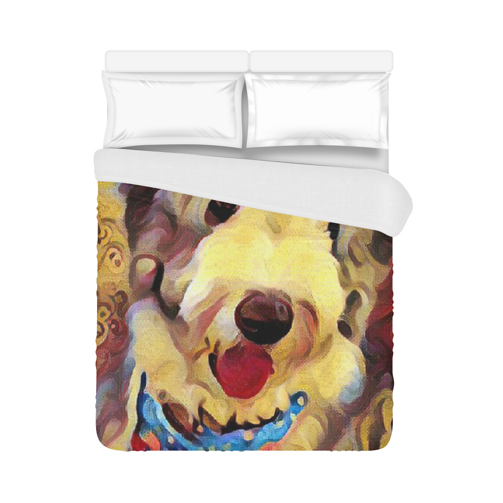 colorworks puppy luv Duvet Cover 86"x70" ( All-over-print)