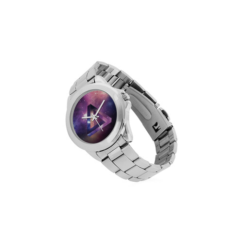 Trendy Purple Space Design Unisex Stainless Steel Watch(Model 103)