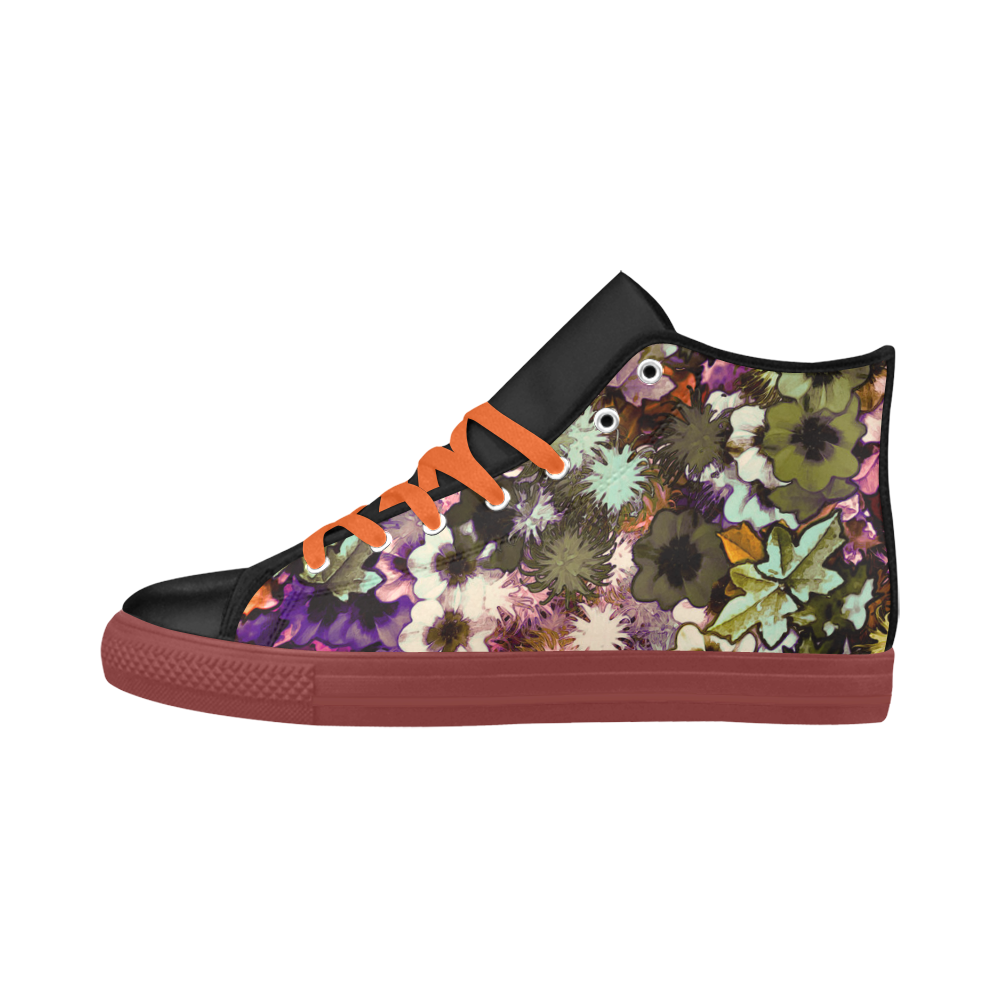 My Secret Garden #3 Night - Jera Nour Aquila High Top Microfiber Leather Women's Shoes (Model 032)