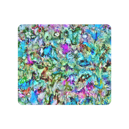 Colorful Flower Marbling Men's Clutch Purse （Model 1638）