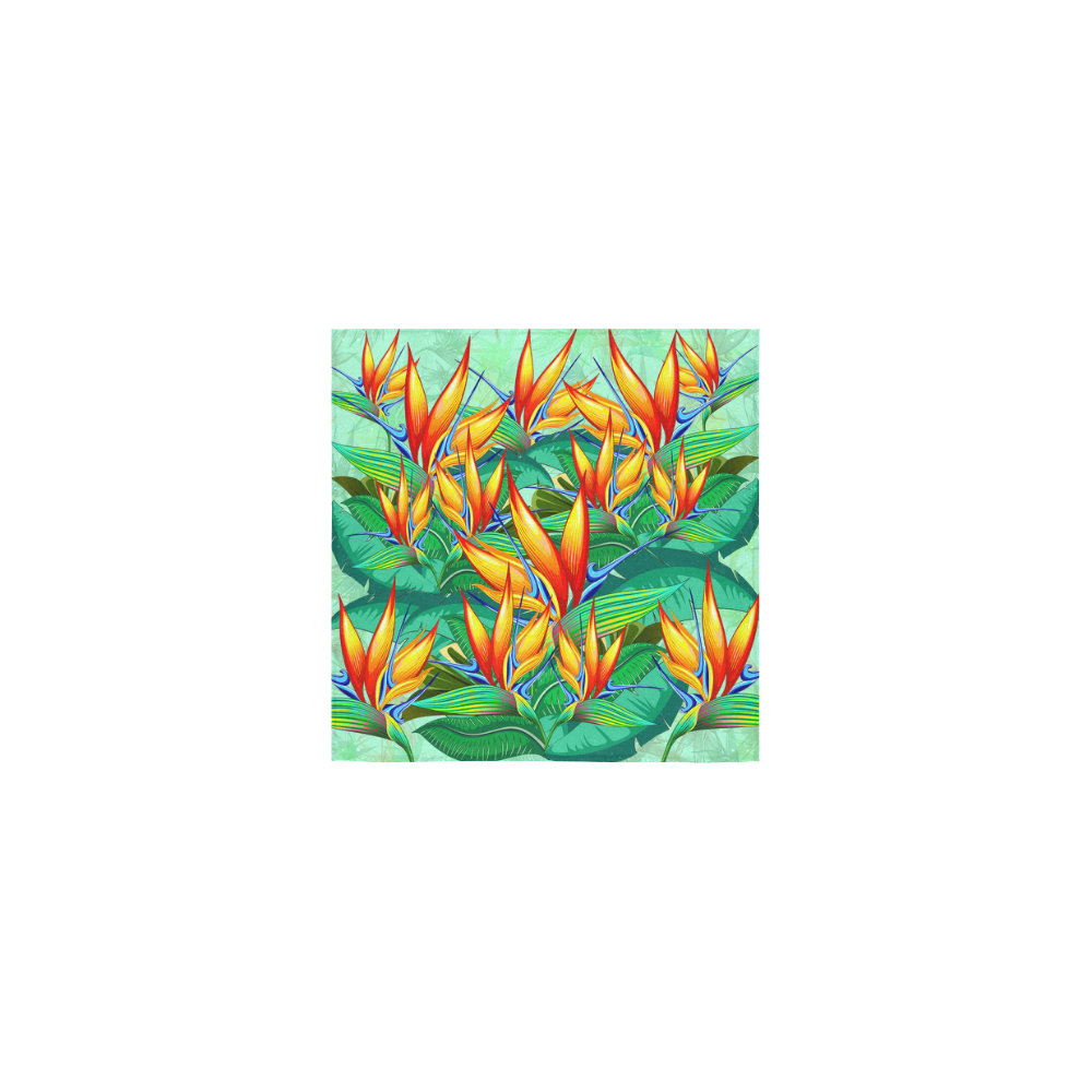 Bird of Paradise Flower Exotic Nature Square Towel 13“x13”