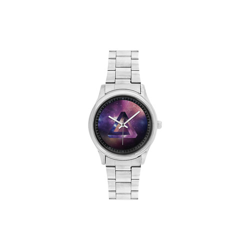 Trendy Purple Space Design Men's Stainless Steel Watch(Model 104)