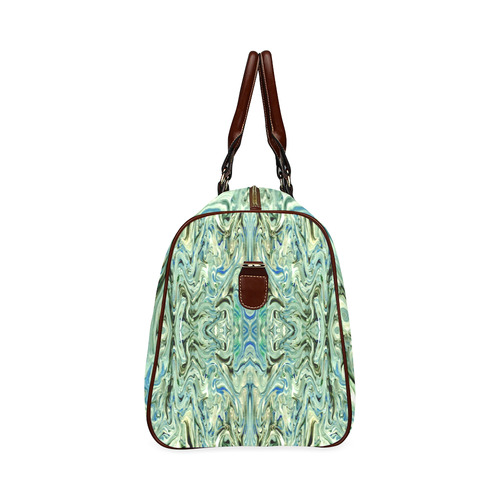 Beautiful Marbling Art Folklore Waterproof Travel Bag/Small (Model 1639)