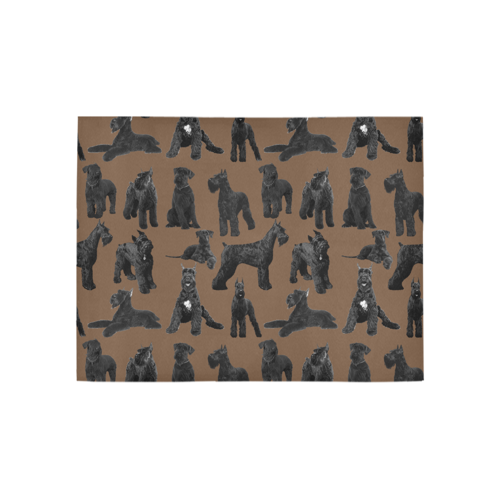 Giant Schnauzer brown Area Rug 5'3''x4'