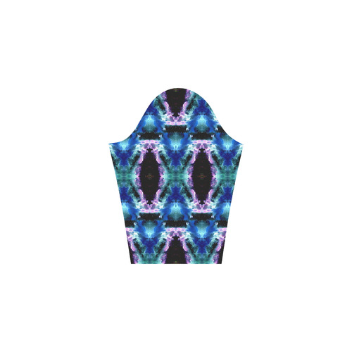 Blue, Light Blue, Metallic Diamond Pattern 3/4 Sleeve Sundress (D23)