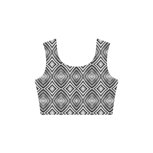 black and white diamond pattern 3/4 Sleeve Sundress (D23)