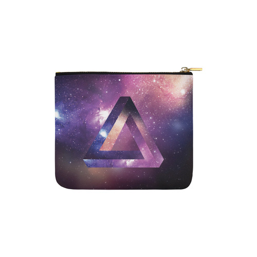 Trendy Purple Space Design Carry-All Pouch 6''x5''