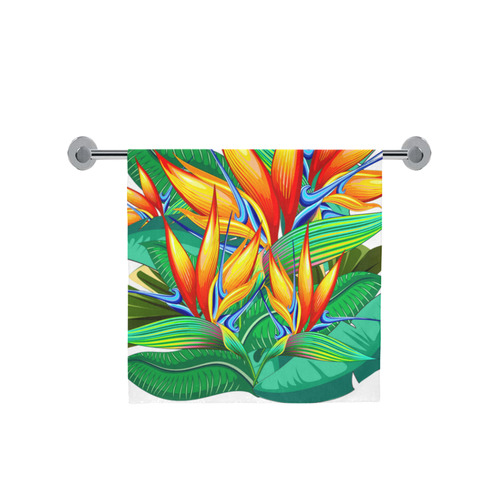 Bird of Paradise Flower Exotic Nature Bath Towel 30"x56"