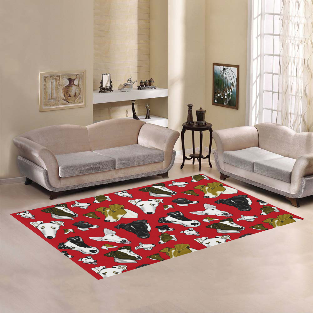 SFT Red Area Rug7'x5'