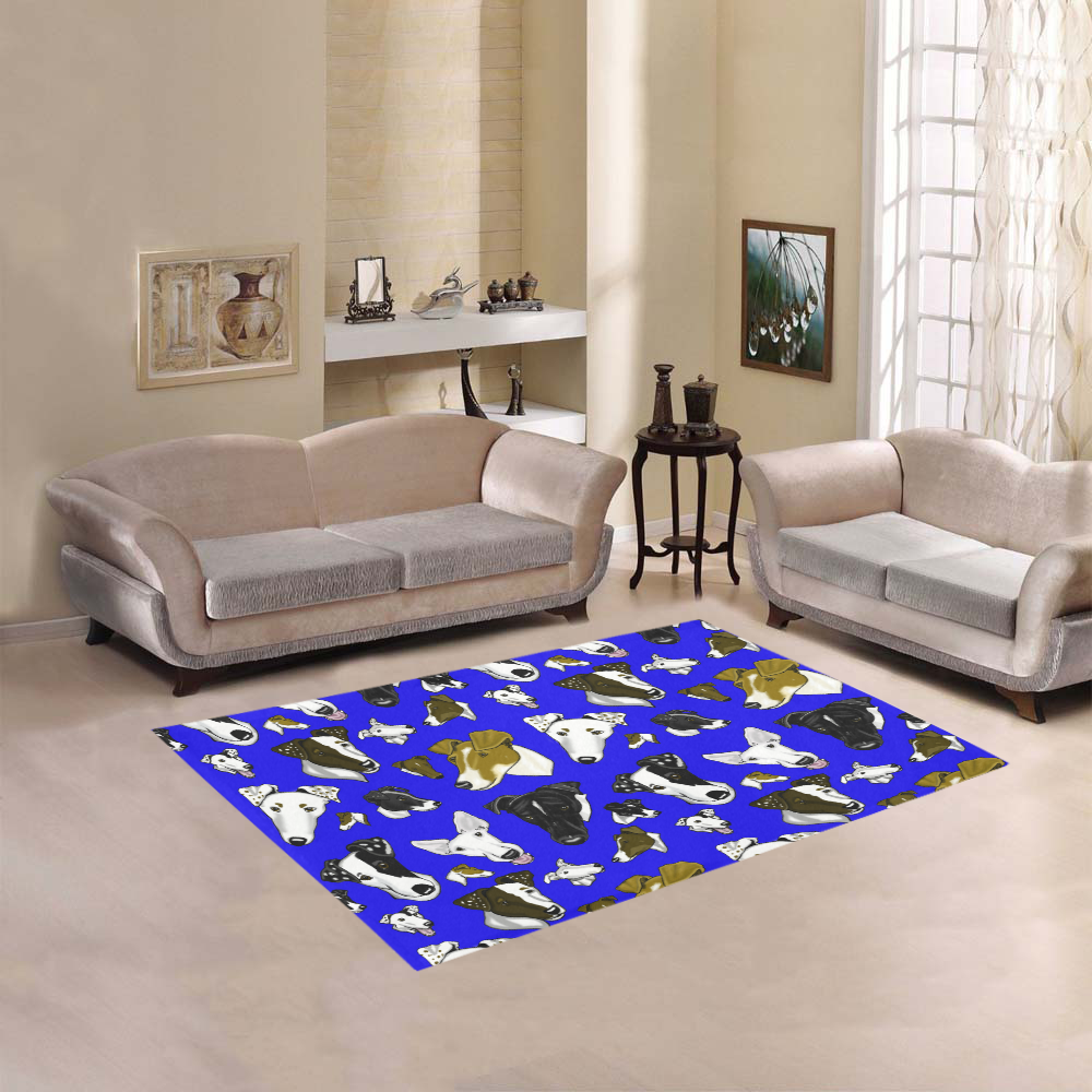 Untitled-1sft blue Area Rug 5'3''x4'