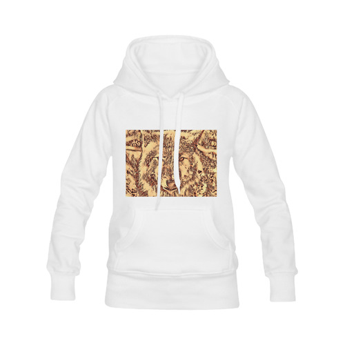 Animal ArtsStudio- amazing wolf CP Women's Classic Hoodies (Model H07)