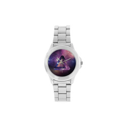 Trendy Purple Space Design Unisex Stainless Steel Watch(Model 103)