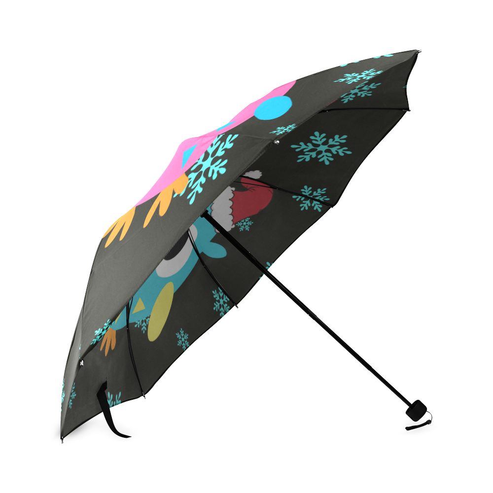 xmas owls_umbrella Foldable Umbrella (Model U01)