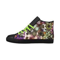 My Secret Garden #3 Night - Jera Nour Aquila High Top Microfiber Leather Women's Shoes (Model 032)