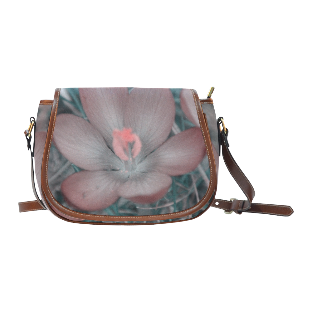 Violet Saddle Bag/Small (Model 1649) Full Customization