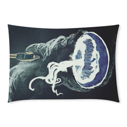 jellyfish pillow Custom Rectangle Pillow Case 20x30 (One Side)