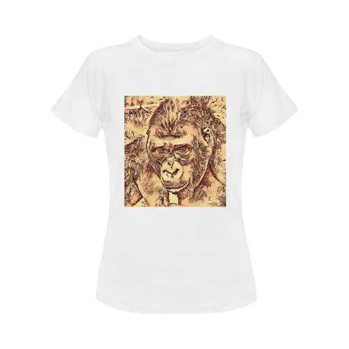 Animal ArtStudio- amazing Gorilla Women's Classic T-Shirt (Model T17）