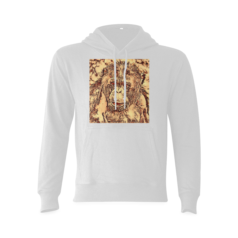 Animal ArtStudio- amazing chimpanzee Oceanus Hoodie Sweatshirt (NEW) (Model H03)