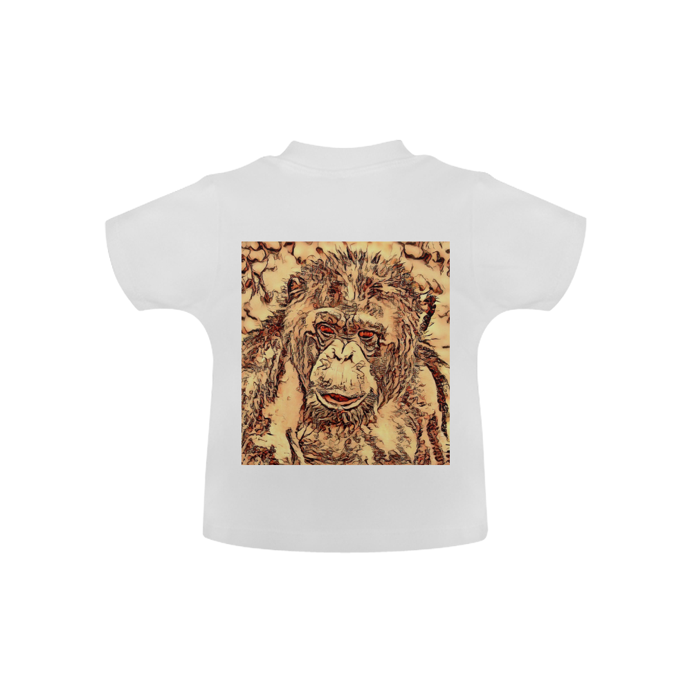 Animal ArtStudio- amazing chimpanzee Baby Classic T-Shirt (Model T30)
