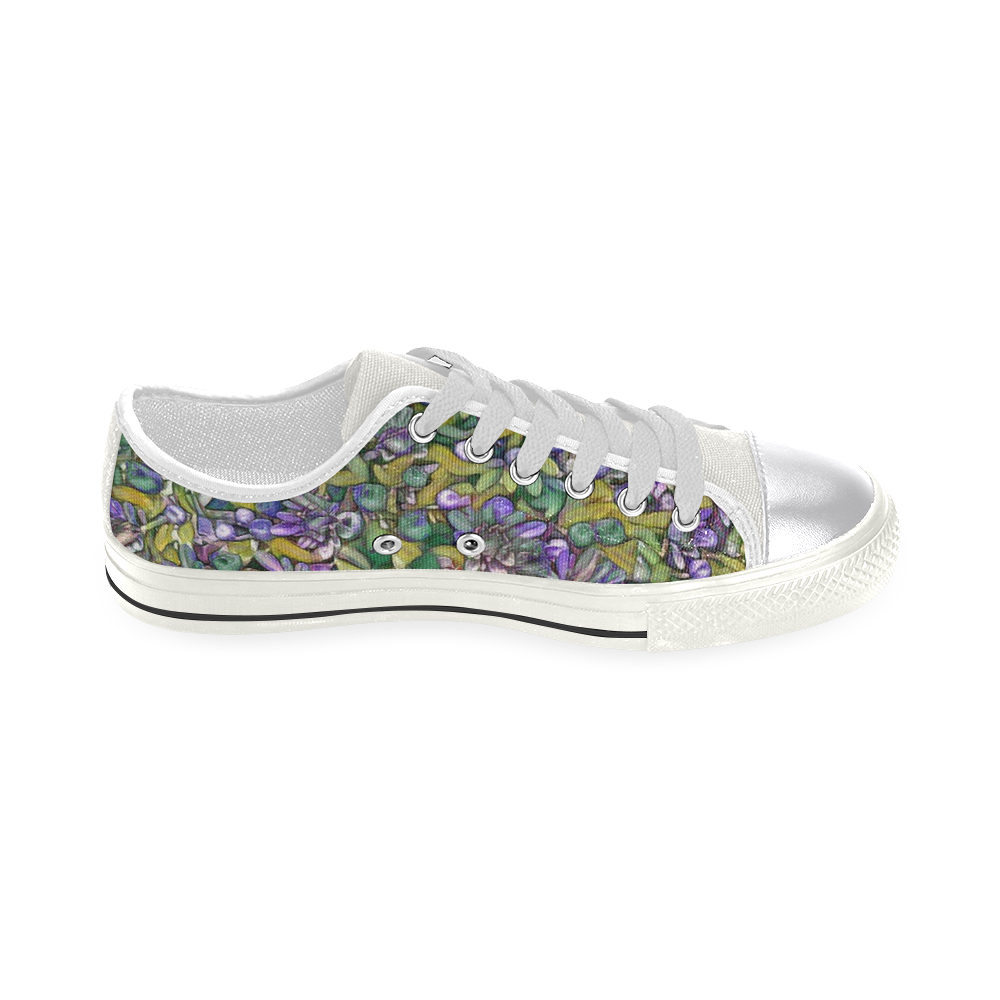 lovely floral 31C Canvas Women's Shoes/Large Size (Model 018)
