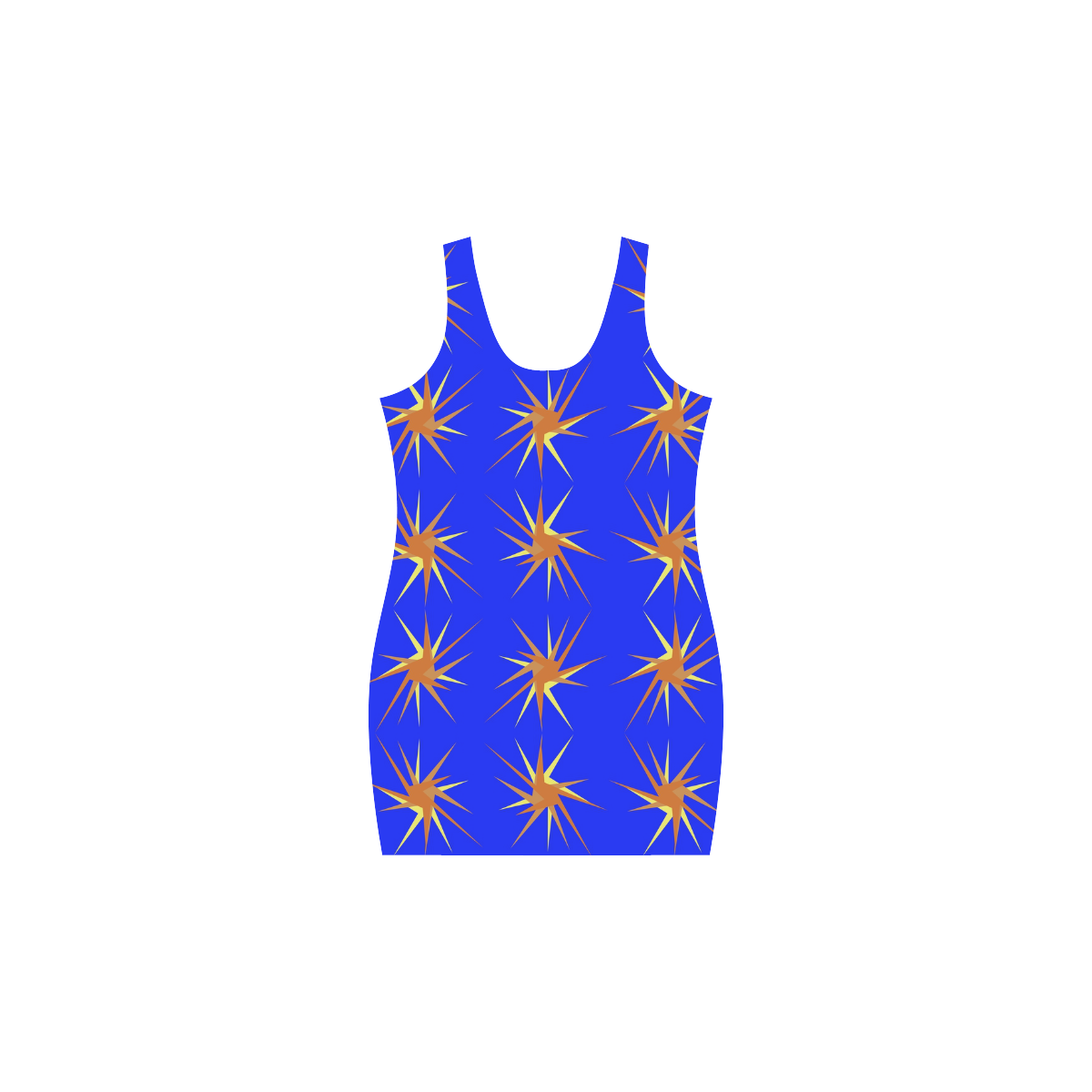 BLUE SPARKLES Medea Vest Dress (Model D06)