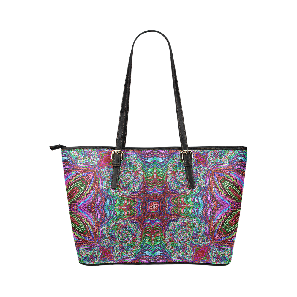 Pattern 20161009 Leather Tote Bag/Large (Model 1651)