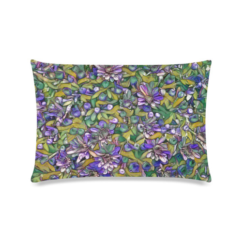 lovely floral 31C Custom Zippered Pillow Case 16"x24"(Twin Sides)
