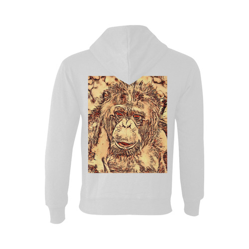 Animal ArtStudio- amazing chimpanzee Oceanus Hoodie Sweatshirt (NEW) (Model H03)