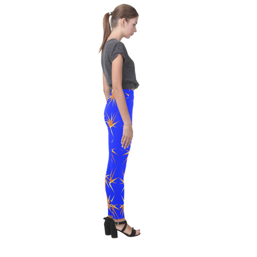 BLUE SPARKLES Cassandra Women's Leggings (Model L01)