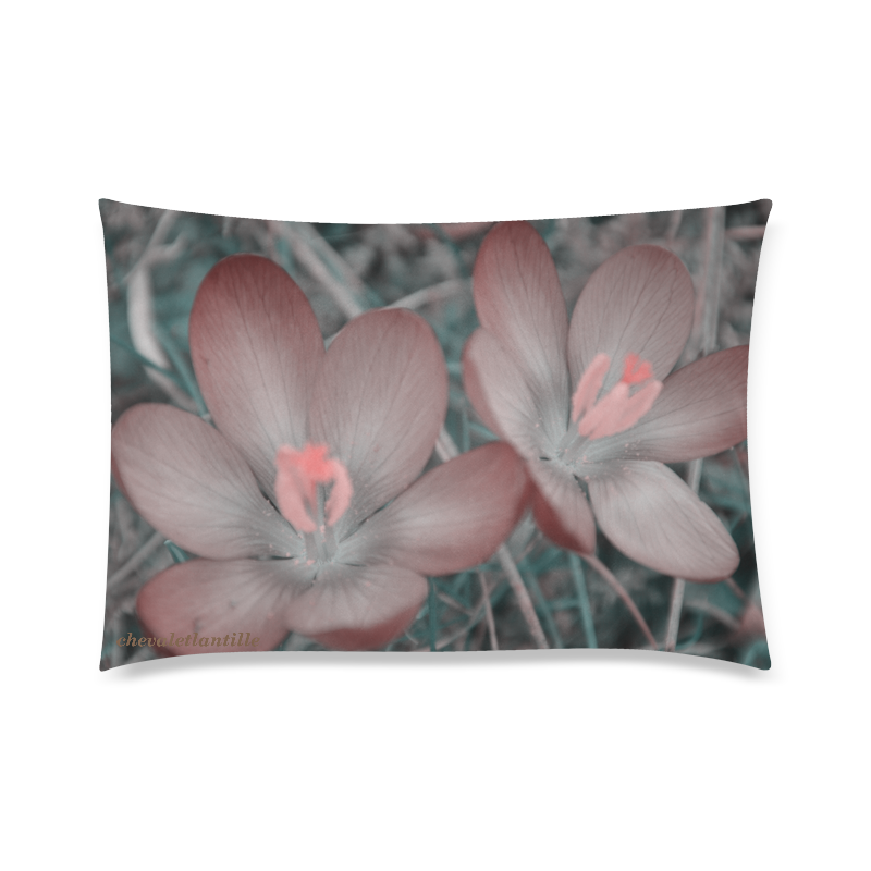 Violet Custom Zippered Pillow Case 20"x30" (one side)