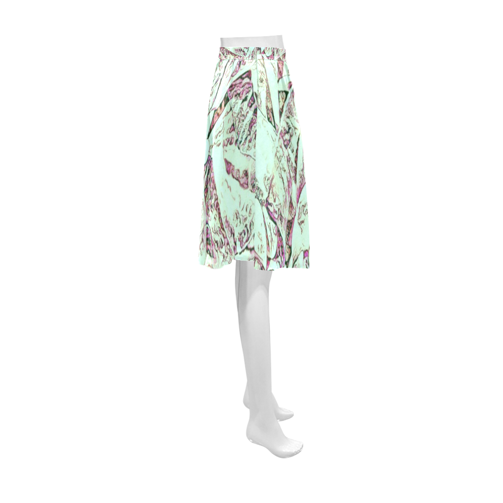 Floral ArtStudio Amazing Flowers B Athena Women's Short Skirt (Model D15)