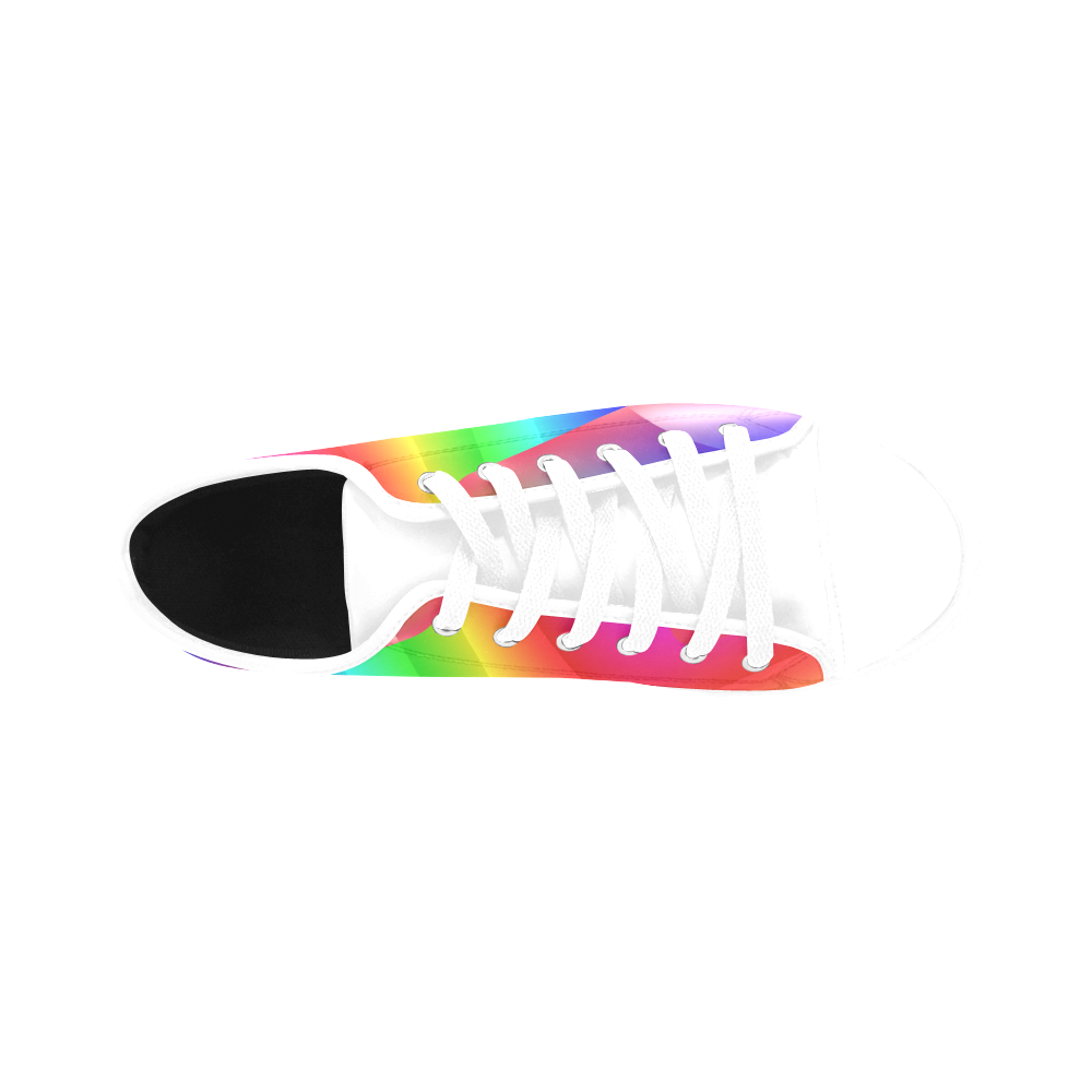 rainbow dance A Aquila Microfiber Leather Women's Shoes/Large Size (Model 031)