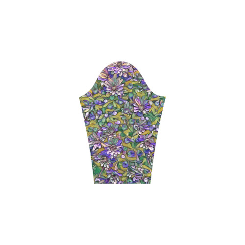 lovely floral 31C Bateau A-Line Skirt (D21)