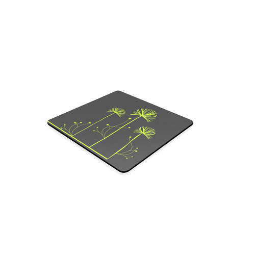 Beautiful Abstract Green Trees Square Coaster