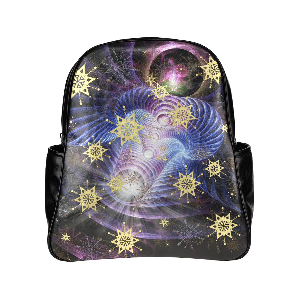 fractal energy bursts Multi-Pockets Backpack (Model 1636)