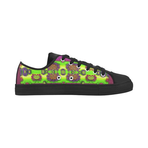 Heavy metal and rainbow stars Aquila Microfiber Leather Women's Shoes (Model 031)