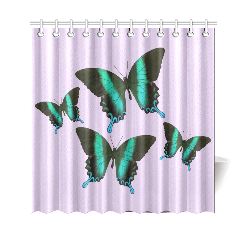 Papilio blumei butterfly painting Shower Curtain 69