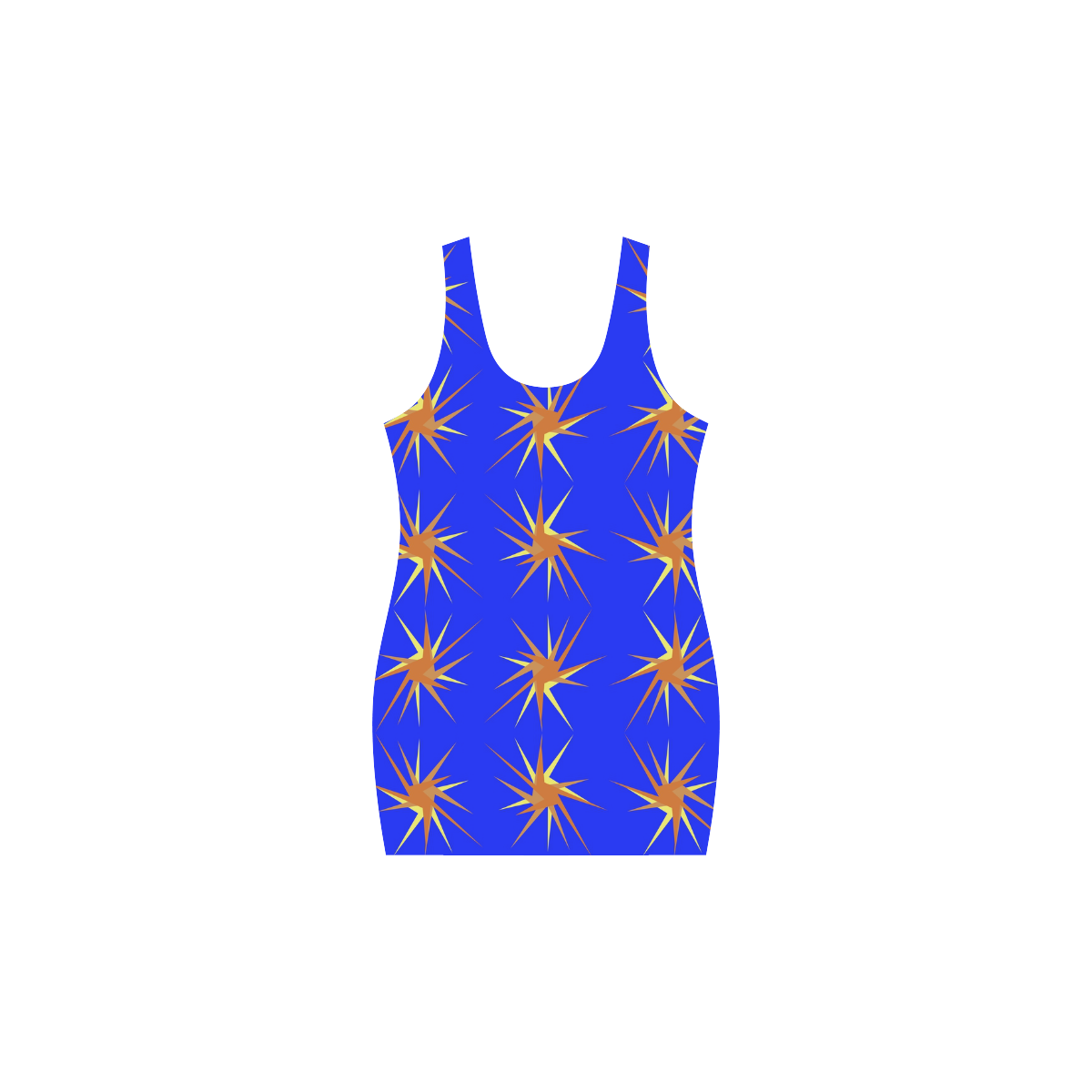 BLUE SPARKLES Medea Vest Dress (Model D06)