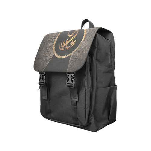 Amazing dragon on a button Casual Shoulders Backpack (Model 1623)