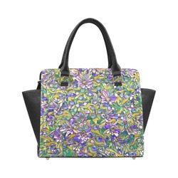 lovely floral 31C Rivet Shoulder Handbag (Model 1645)