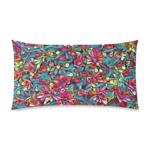 lovely floral 31A Custom Rectangle Pillow Case 20"x36" (one side)