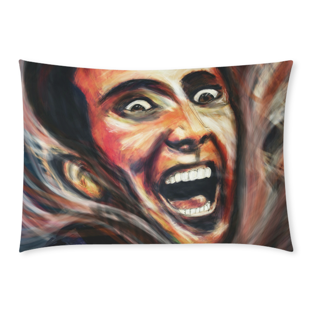 Nic Cage is hot pillow Custom Rectangle Pillow Case 20x30 (One Side)