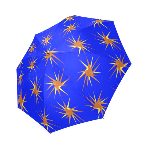 BLUE SPARKLES Foldable Umbrella (Model U01)