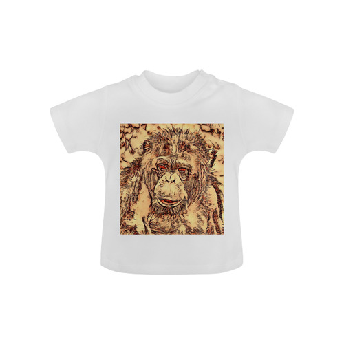 Animal ArtStudio- amazing chimpanzee Baby Classic T-Shirt (Model T30)